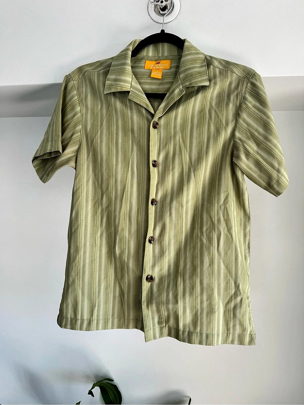 Tommy Bahama Striped Short Sleeve Shirt in Green